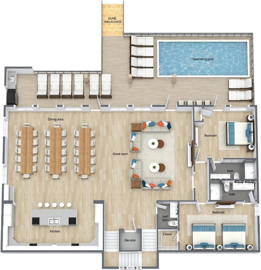 The Pearl Gulf Front W-Prvt Heated Pool, 12 Bdrm -12,5Bath Alvacationrentals ガルフ・ショアーズ エクステリア 写真